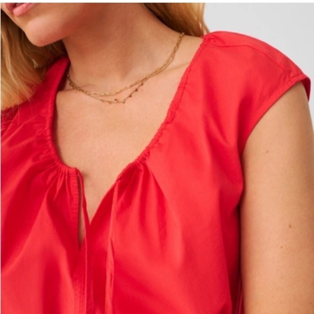 NWT Faherty Amalfi Dress Hibiscus Sz x small - Picture 2 of 11